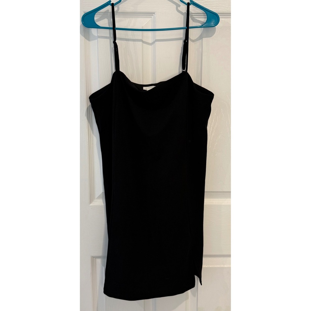 H&M‎ Black Cami Dress Sleeveless Mini Casual Party LBD Medium
